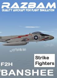 RAZBAM F2H Banshee  Strike Fighters stand alone
