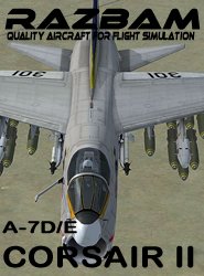 RAZBAM A-7E and A-7D Corsair II for FSX